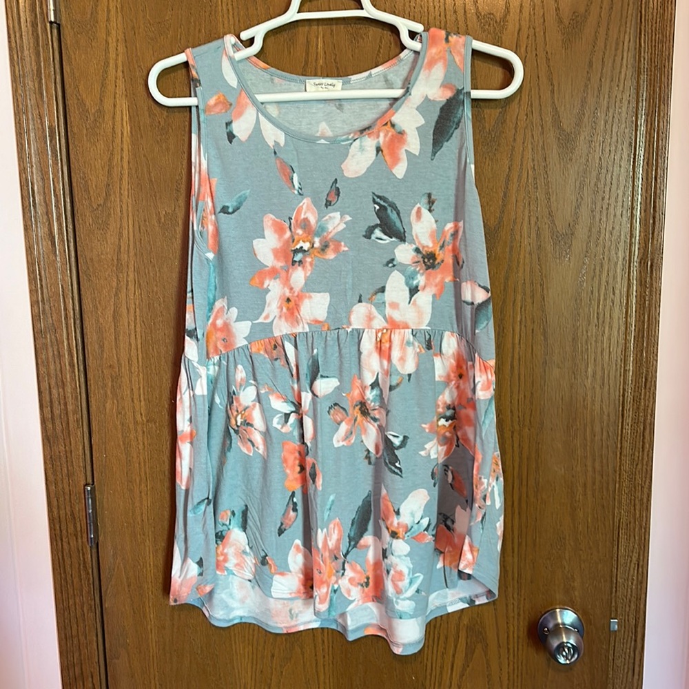 Floral Tank - 3X